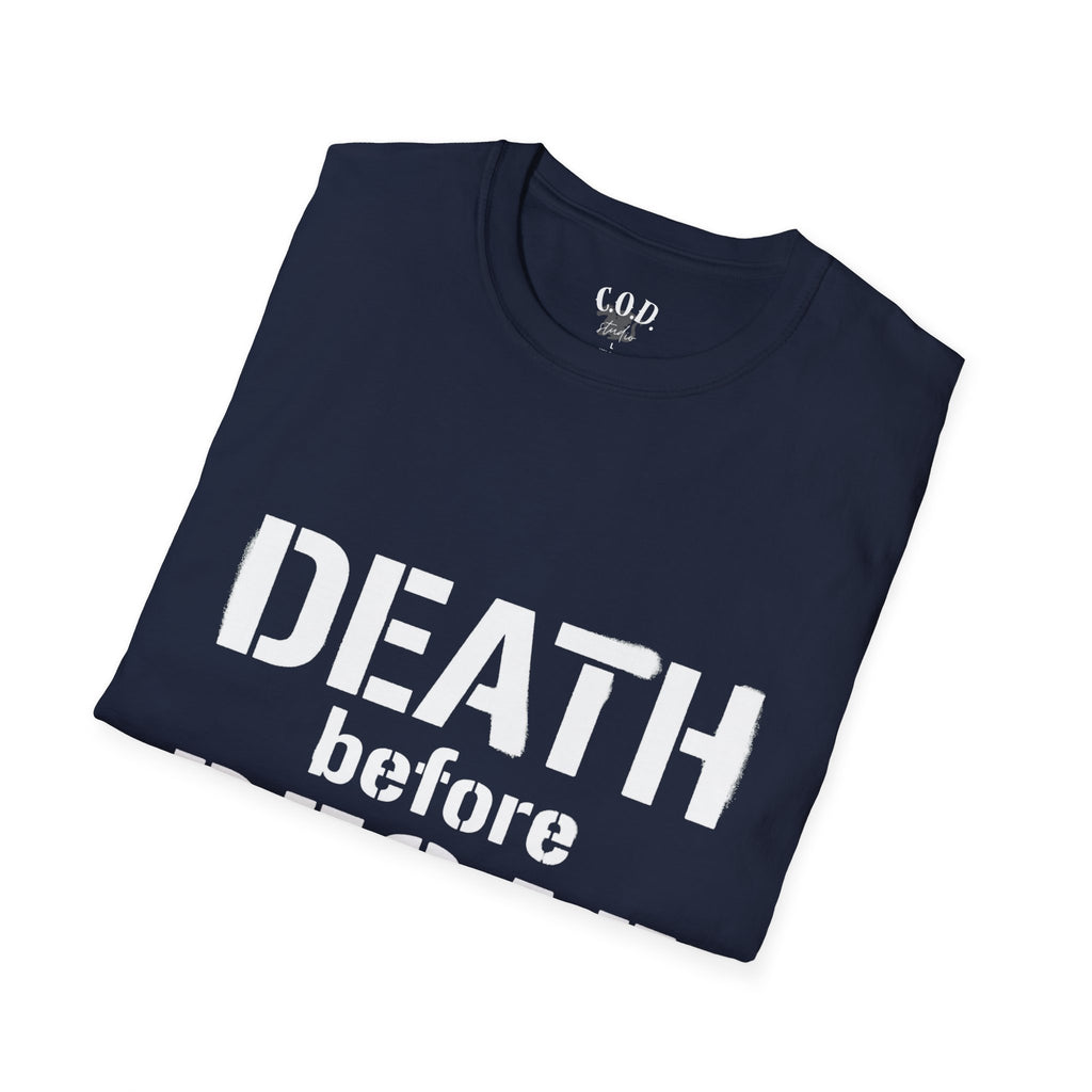 Death Before Decaf T-Shirt — Funny Coffee Lover Tee
