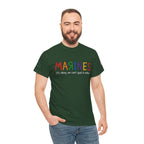 Marines Crayon Tee — “It’s okay, we can’t spell it either” Military Humor T-Shirt