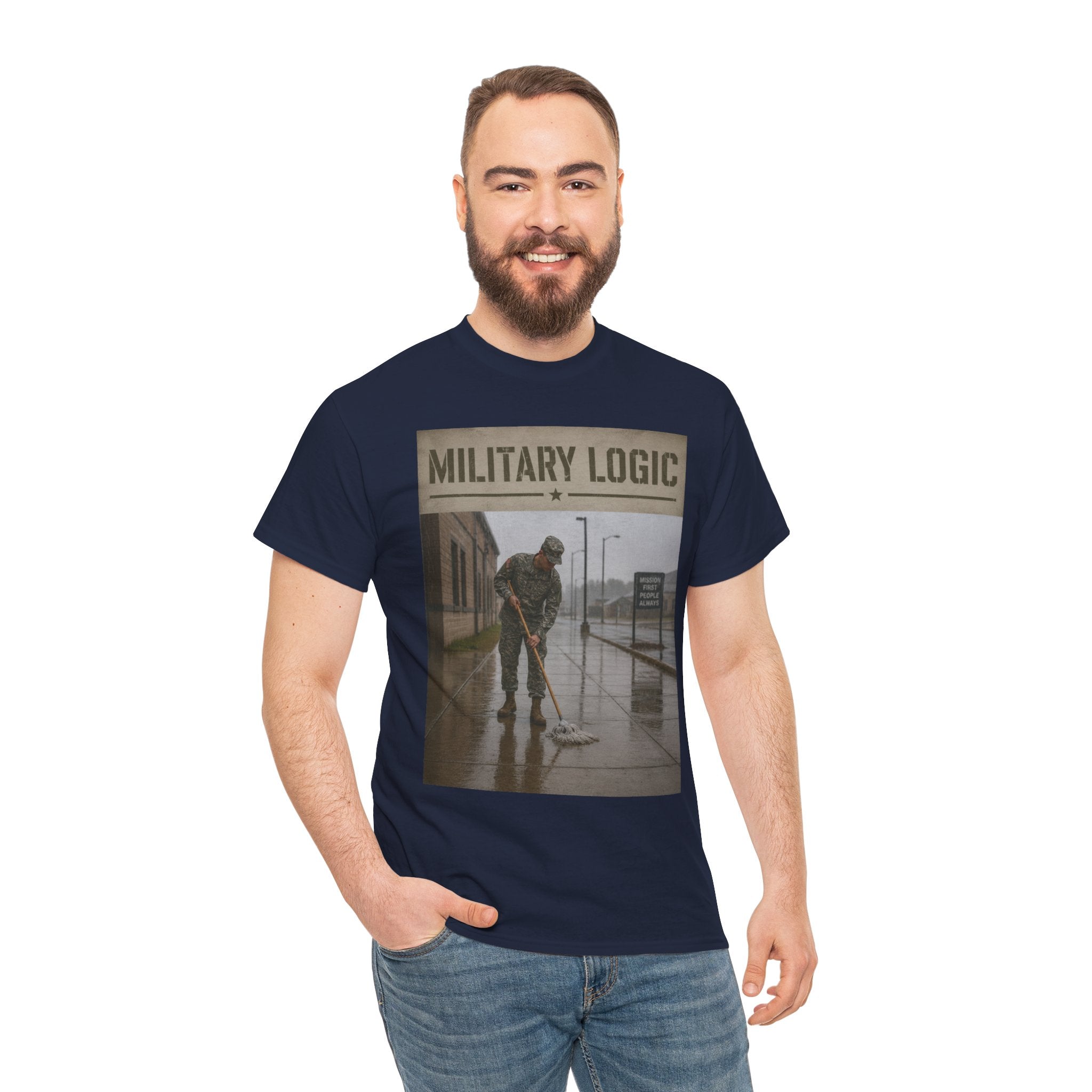 Military Logic T-Shirt — Vintage Military Humor Tee