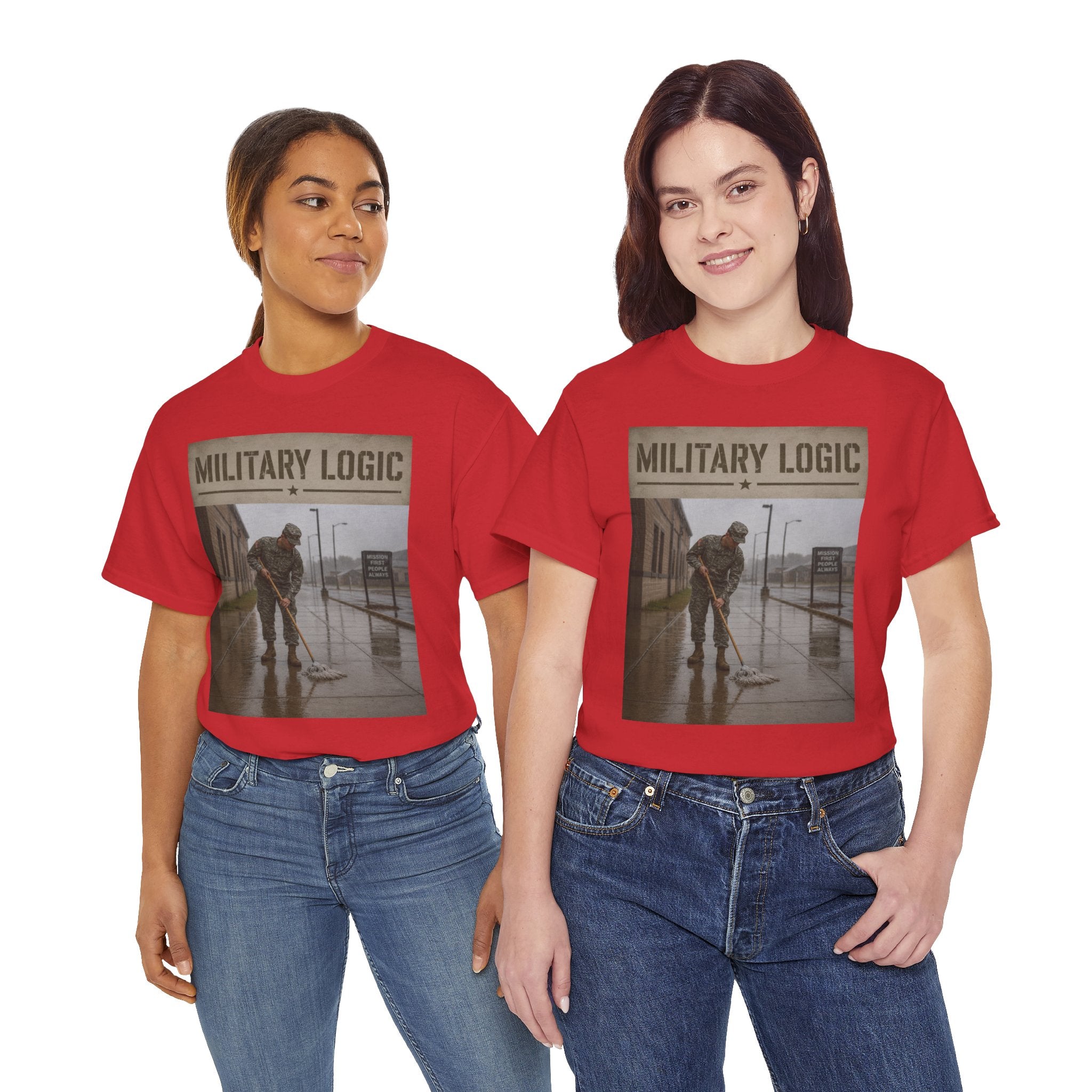 Military Logic T-Shirt — Vintage Military Humor Tee