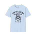 Viking Mode T-Shirt — Skull Horned Helmet Graphic