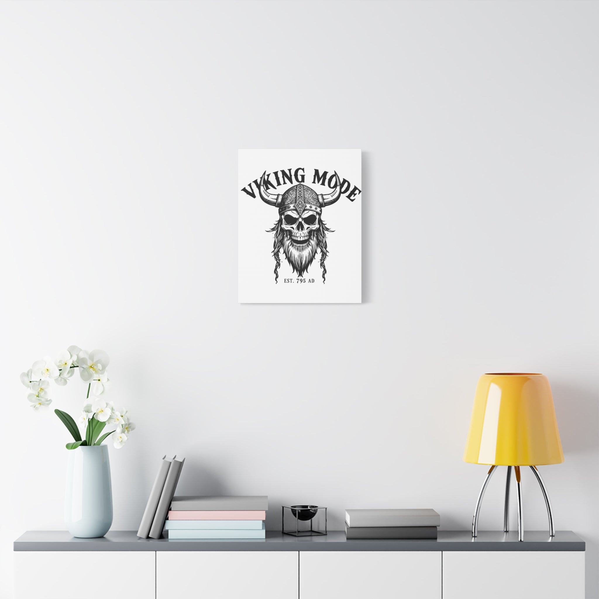 Viking Mode Skull Helmet Matte Canvas