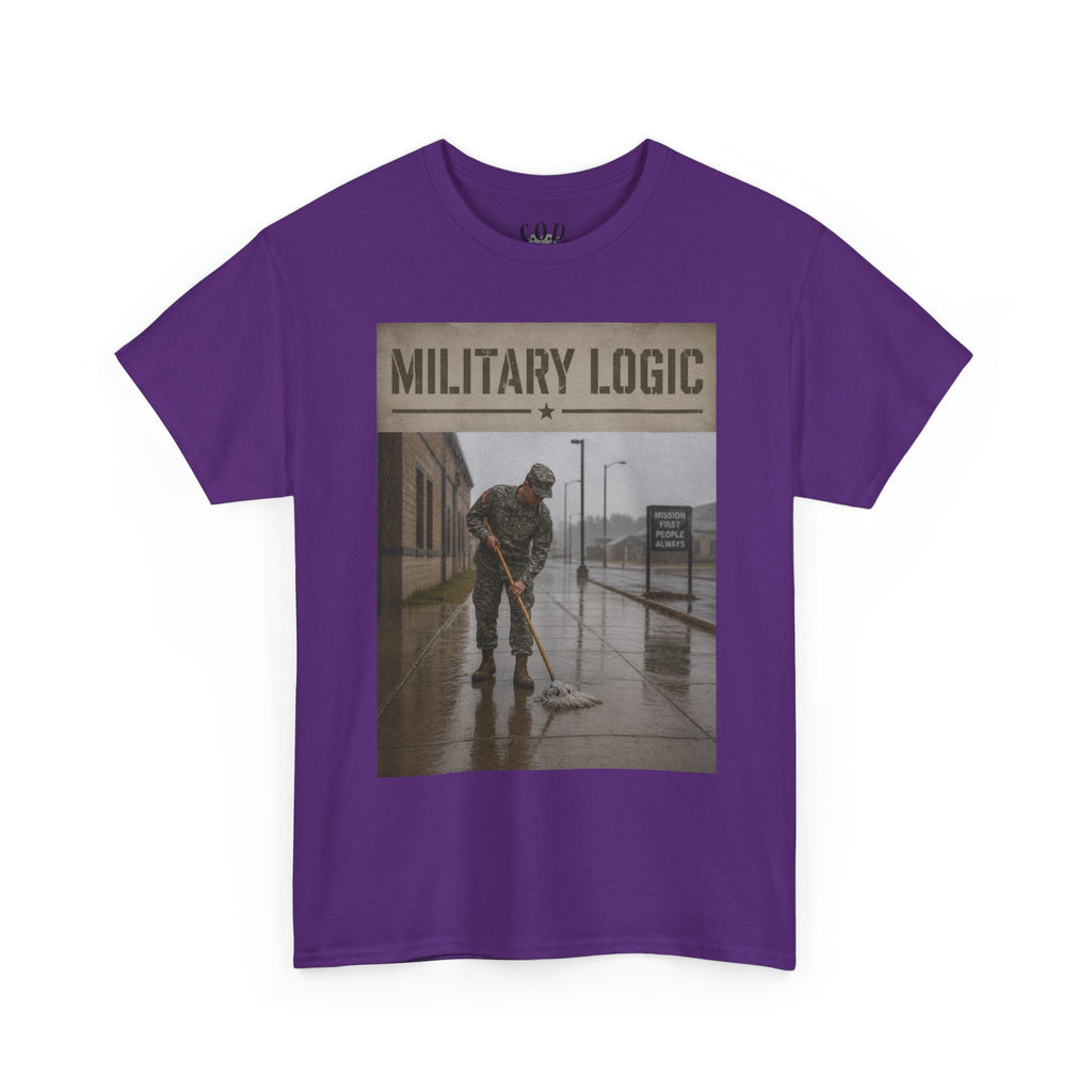 Military Logic T-Shirt — Vintage Military Humor Tee