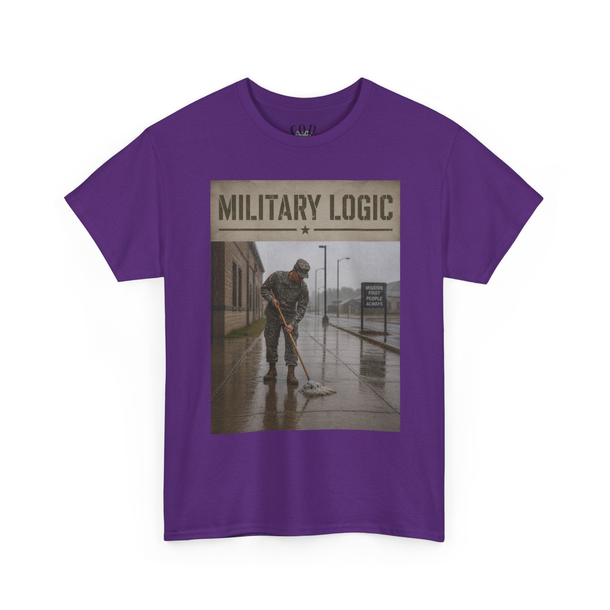 Military Logic T-Shirt — Vintage Military Humor Tee