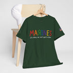 Marines Crayon Tee — “It’s okay, we can’t spell it either” Military Humor T-Shirt