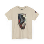 Patriotic Soldier Silhouette Tee — American Flag Military Veteran T-Shirt