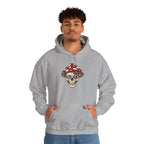 Mushroom Skull Hoodie — Gothic Mushroom Graveyard RIP Pullover