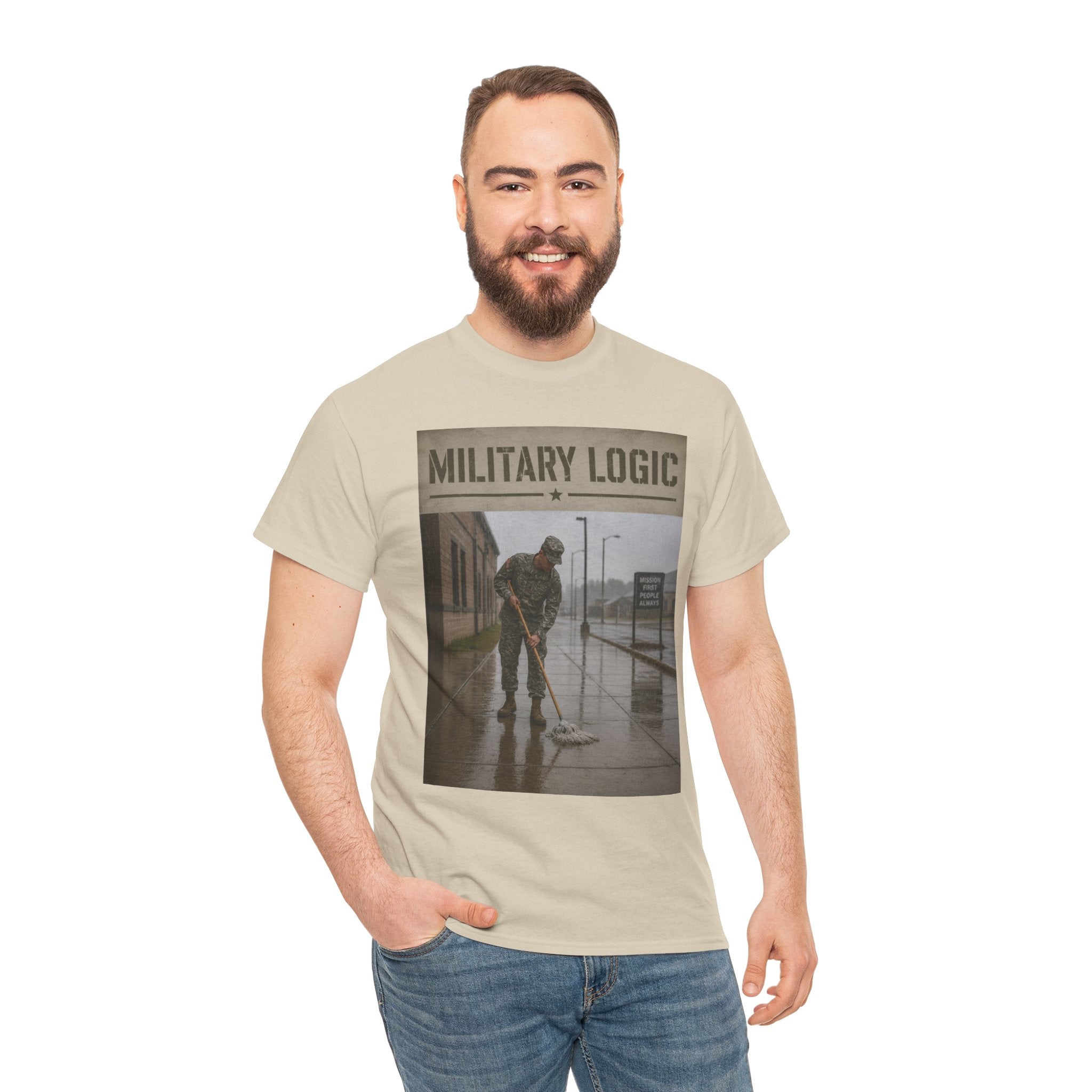 Military Logic T-Shirt — Vintage Military Humor Tee
