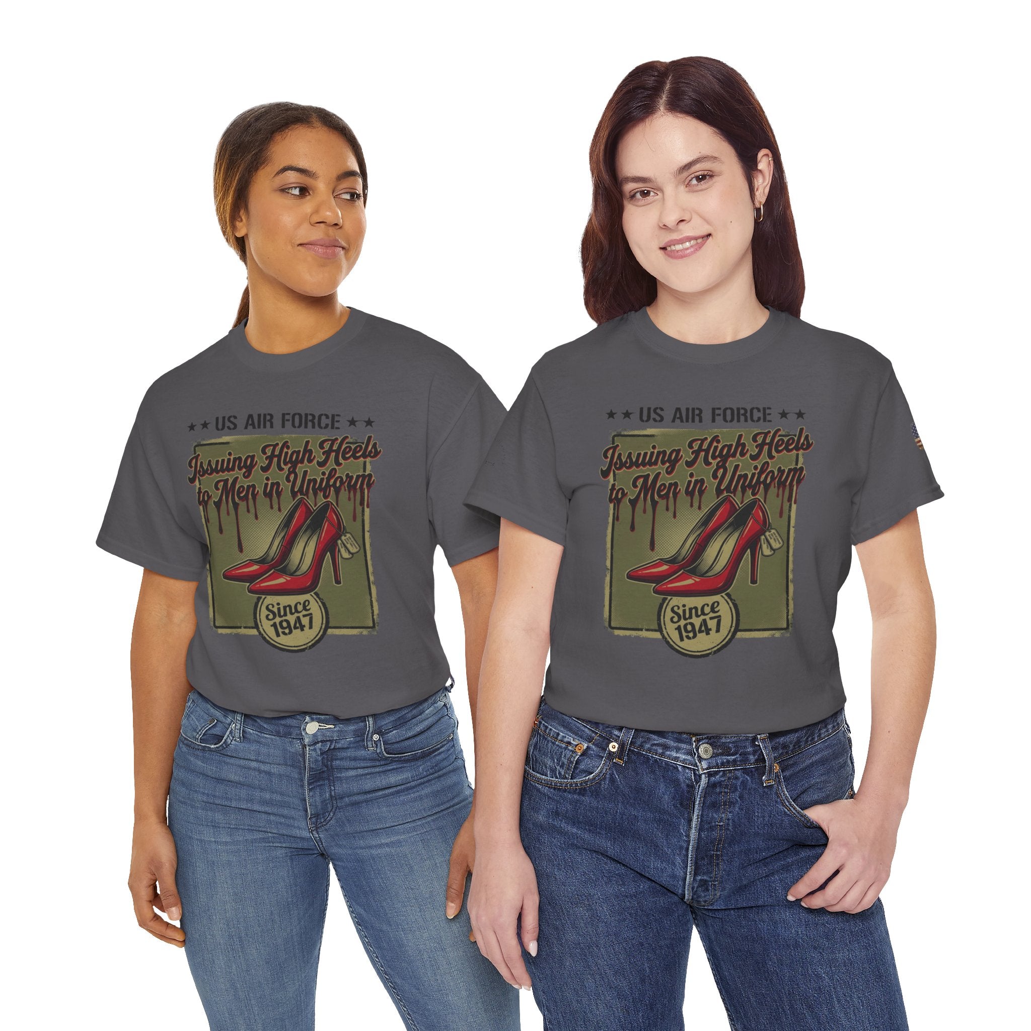 US Air Force 'Issuing High Heels' Graphic T-Shirt