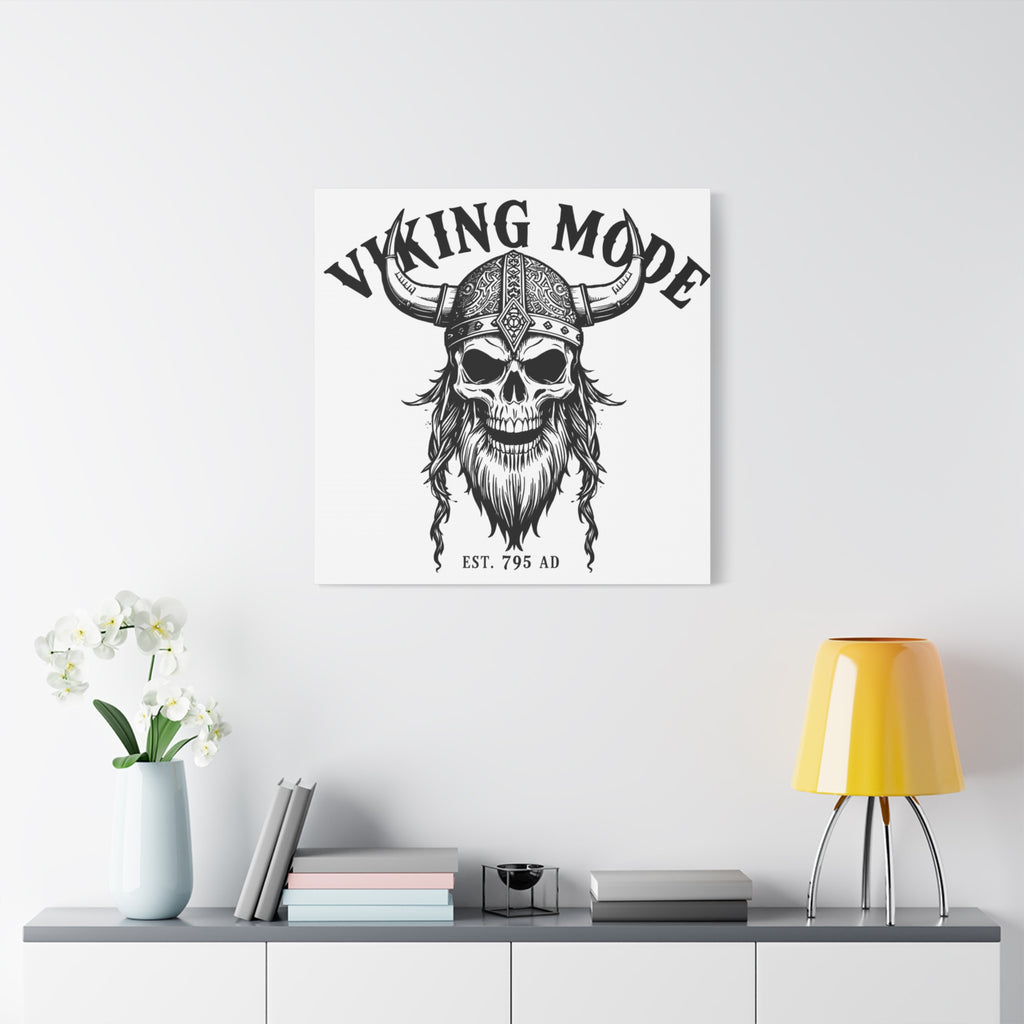 Viking Mode Skull Helmet Matte Canvas