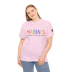 Marines Crayon Tee — “It’s okay, we can’t spell it either” Military Humor T-Shirt