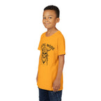 Viking Mode Youth T‑Shirt — Skull Horned Helmet Graphic Tee for Kids