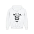 Viking Mode Skull with Horned Helmet Hoodie | Youth Hoodie