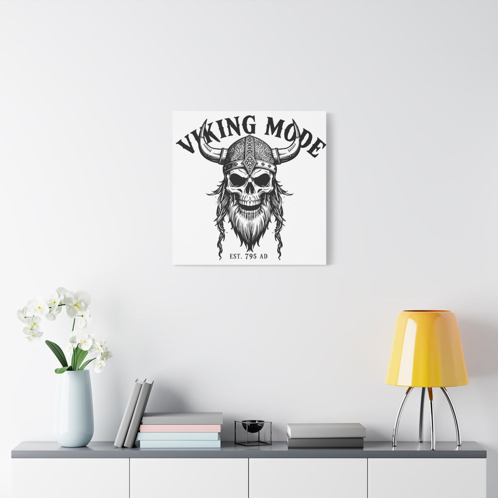 Viking Mode Skull Helmet Matte Canvas