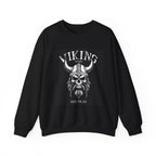 Viking Skull Helmet graphic Sweatshirt | Norse Viking Design