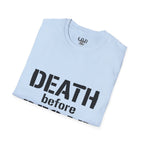 Death Before Decaf T-Shirt — Funny Coffee Lover Tee