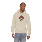Mushroom Skull Hoodie — Gothic Mushroom Graveyard RIP Pullover