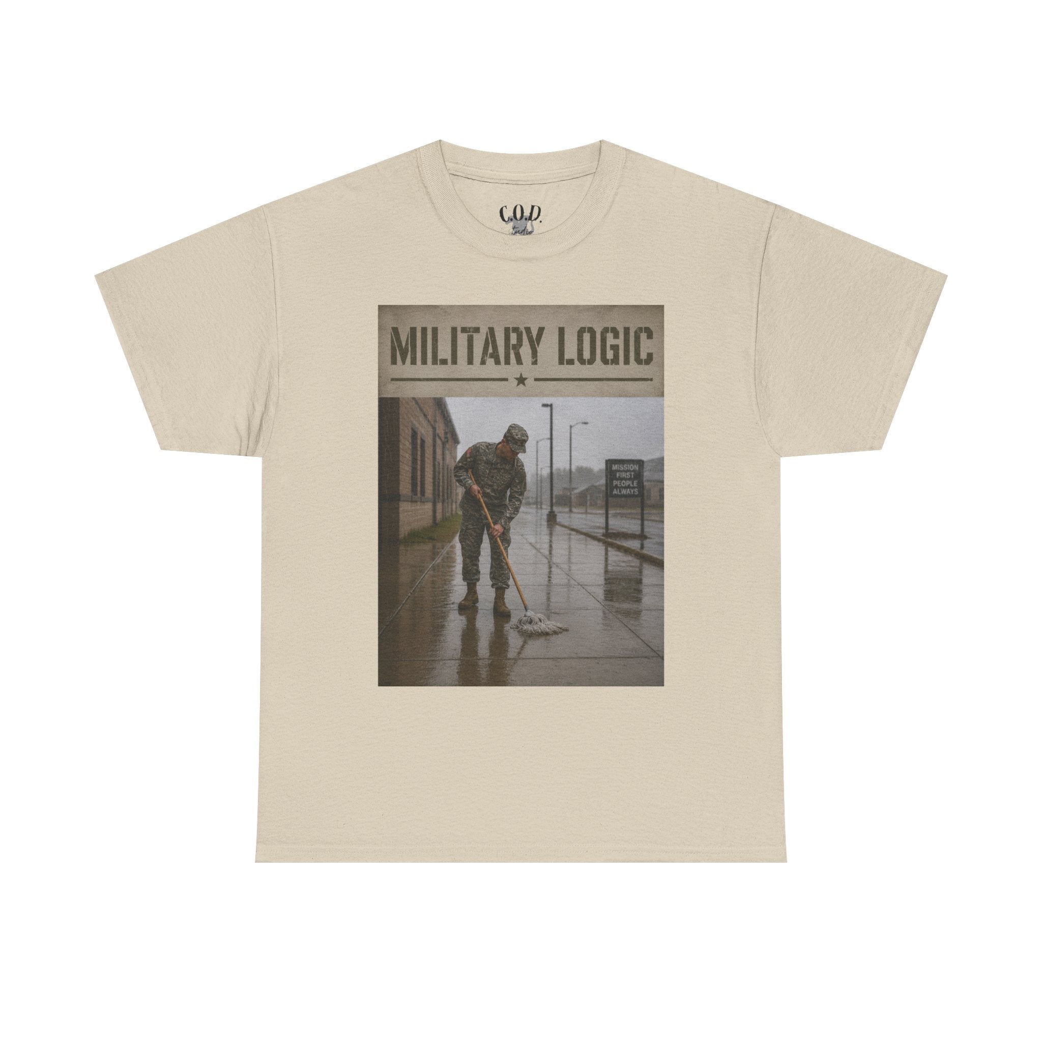 Military Logic T-Shirt — Vintage Military Humor Tee