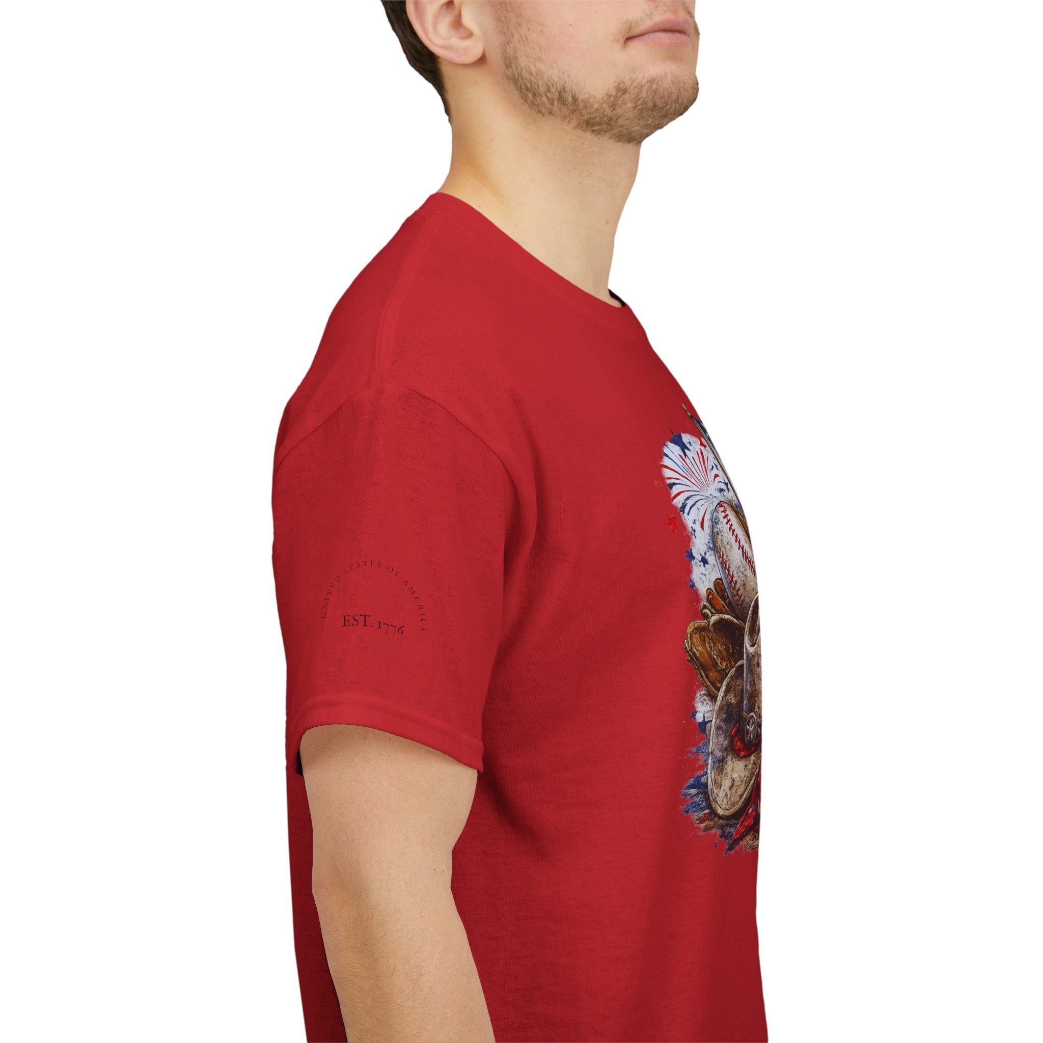 Patriotic Eagle American Flag T-Shirt — USA 1776 Military Tribute Tee