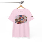 Patriotic Eagle American Flag T-Shirt — USA 1776 Military Tribute Tee