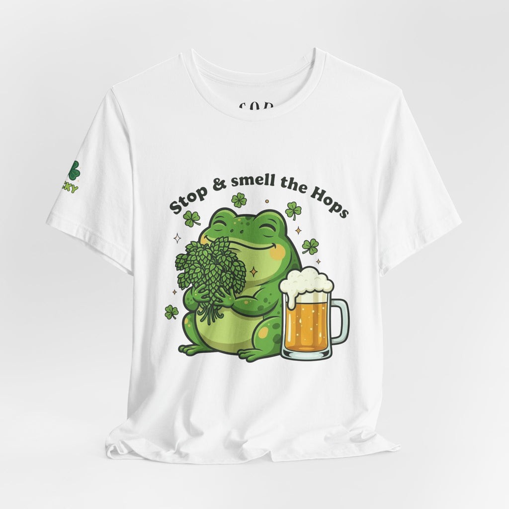 Stop & Smell the Hops Frog T-Shirt | Beer Brewing Graphic Tee