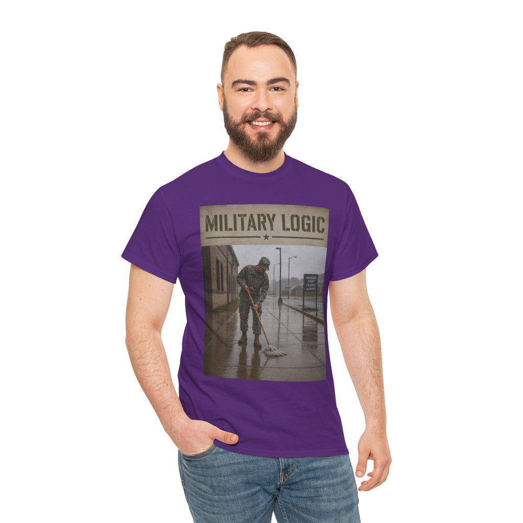 Military Logic T-Shirt — Vintage Military Humor Tee
