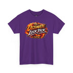 T-Shirt — "Ultimate Lock Pick" Fiery Logo Graphic Tee