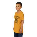 Viking Mode Youth T‑Shirt — Skull Horned Helmet Graphic Tee for Kids