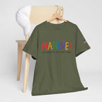 Marines Crayon Tee — “It’s okay, we can’t spell it either” Military Humor T-Shirt