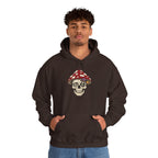 Mushroom Skull Hoodie — Gothic Mushroom Graveyard RIP Pullover