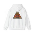 Food Pyramid Design Hoodie | Beans Bacon Whiskey Lard Illustration