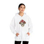 Mushroom Skull Hoodie — Gothic Mushroom Graveyard RIP Pullover