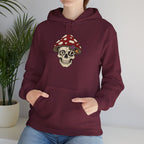 Mushroom Skull Hoodie — Gothic Mushroom Graveyard RIP Pullover