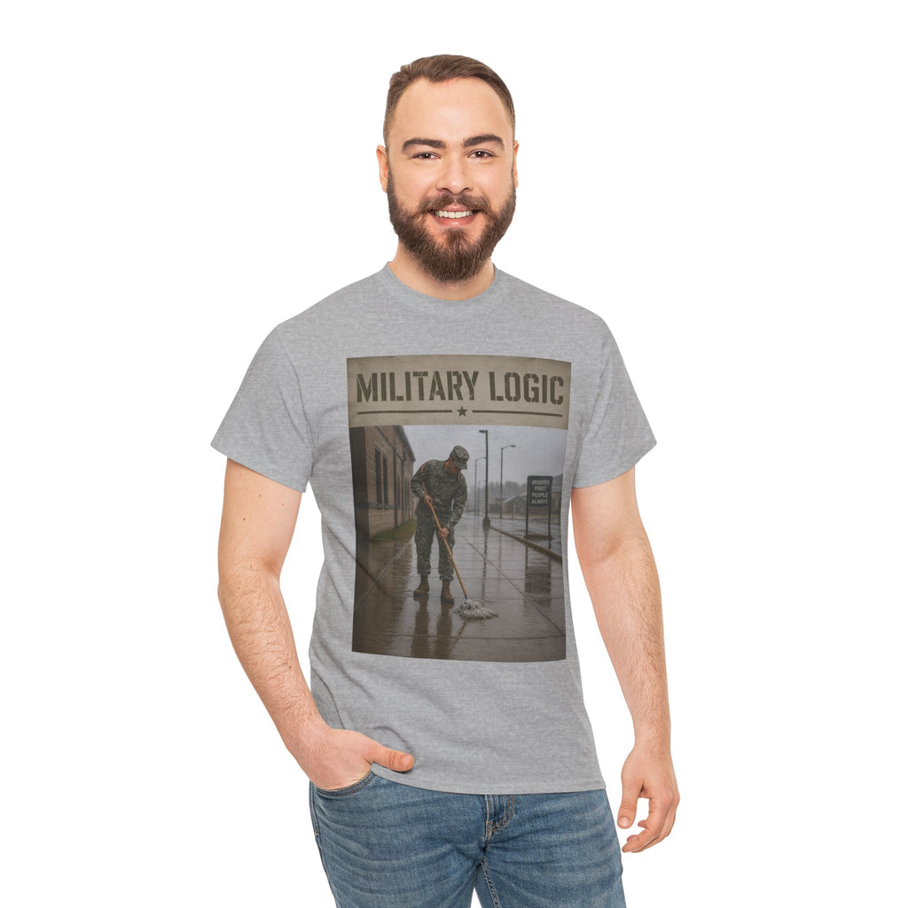 Military Logic T-Shirt — Vintage Military Humor Tee