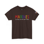 Marines Crayon Tee — “It’s okay, we can’t spell it either” Military Humor T-Shirt