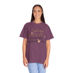 T-Shirt — “I Get My Popcorn From The Apricot Tree” Script Graphic Tee | Hymns | LDS |
