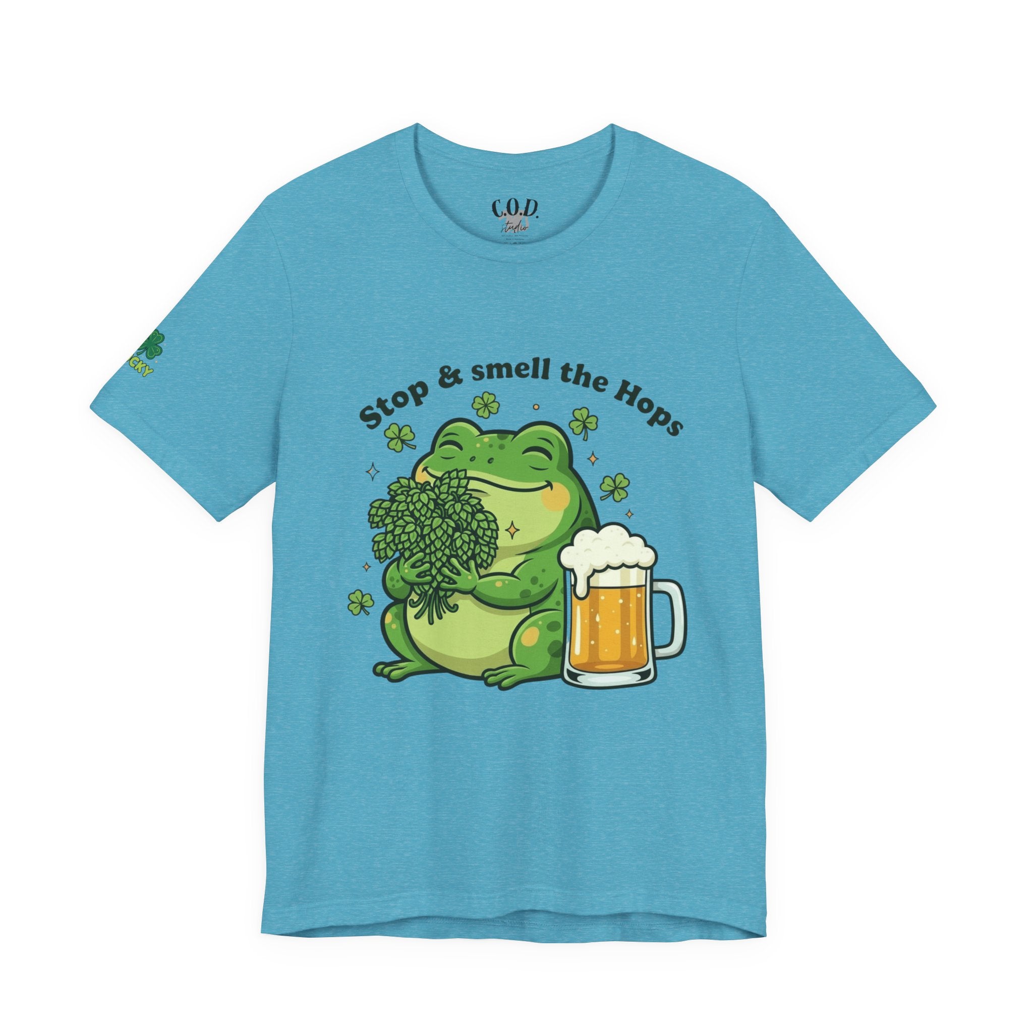 Stop & Smell the Hops Frog T-Shirt | Beer Brewing Graphic Tee