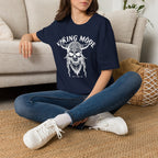 Viking Mode T-Shirt — Skull Horned Helmet Graphic