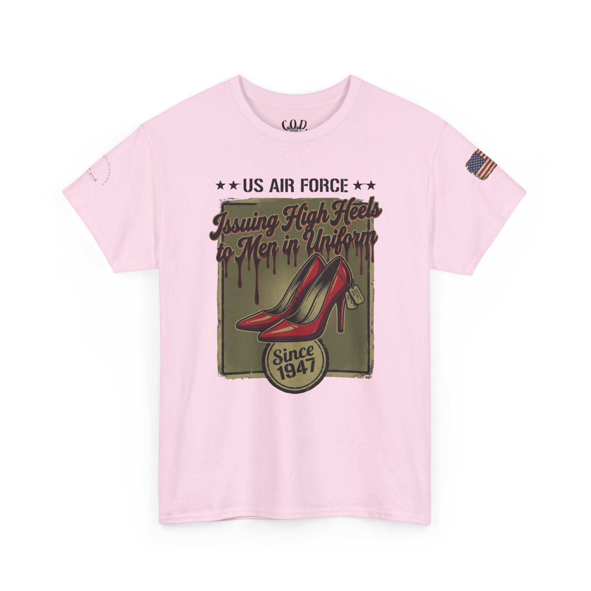 US Air Force 'Issuing High Heels' Graphic T-Shirt