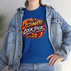 T-Shirt — "Ultimate Lock Pick" Fiery Logo Graphic Tee