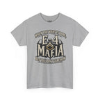 T-Shirt — "E-4 Mafia" Graphic Tee: "When You Want It Done, But You Don’t Care How" Vintage-Style Food Humor