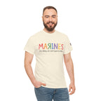 Marines Crayon Tee — “It’s okay, we can’t spell it either” Military Humor T-Shirt