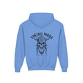 Viking Mode Skull with Horned Helmet Hoodie | Youth Hoodie
