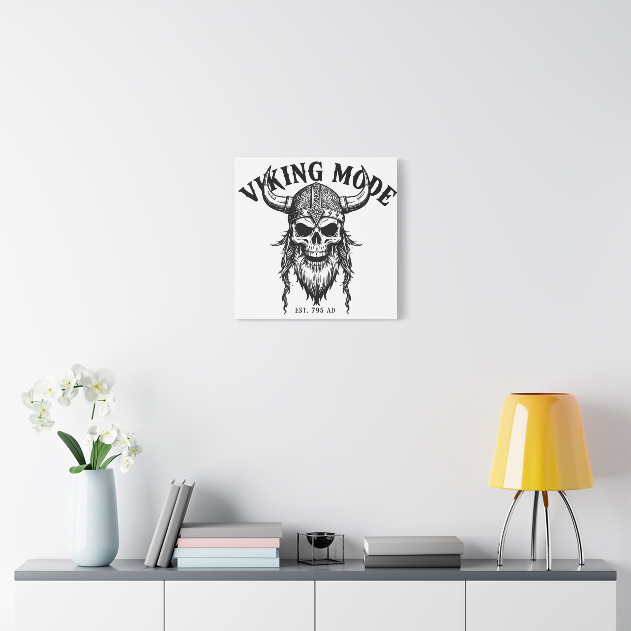 Viking Mode Skull Helmet Matte Canvas