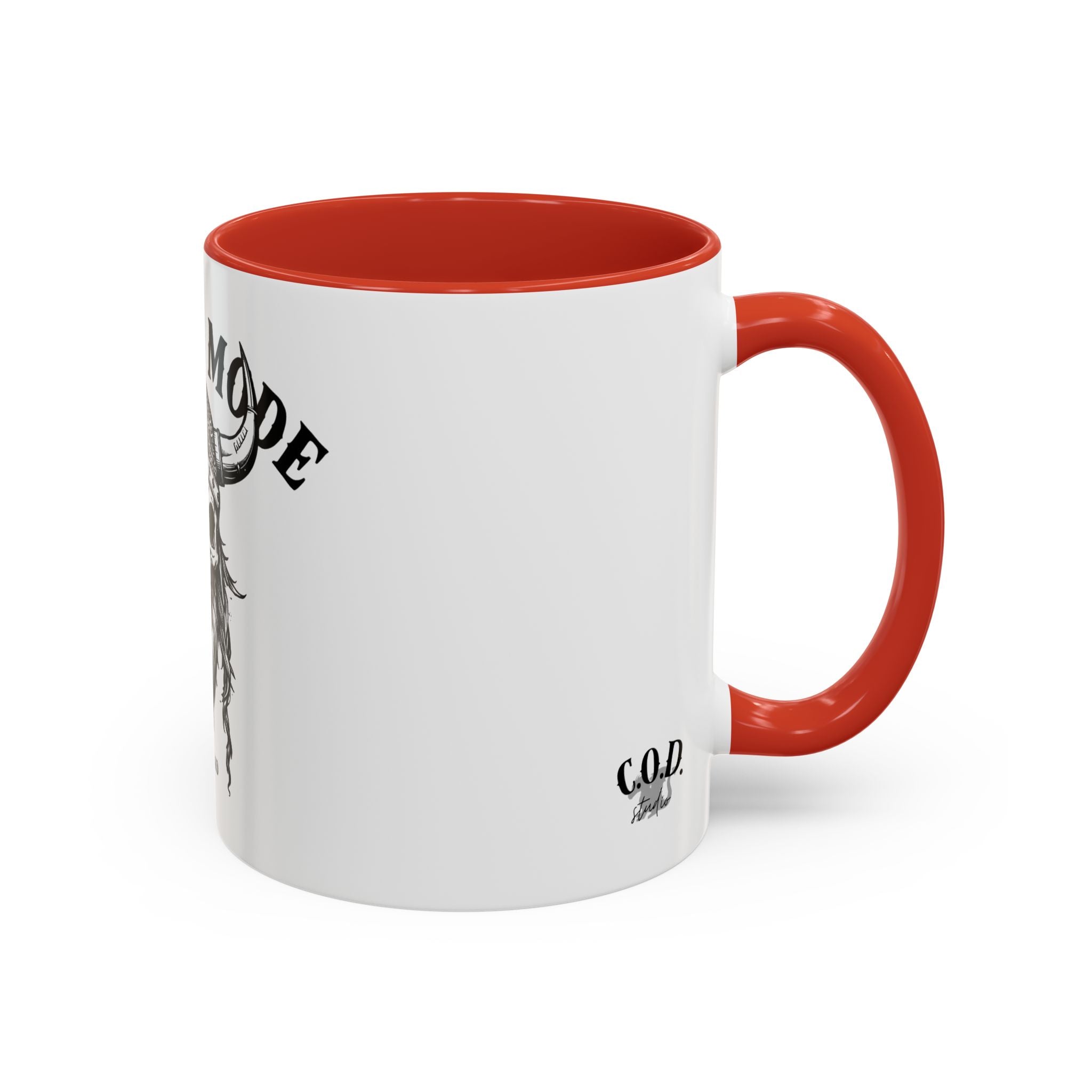 Viking Mode Skull Viking Mug | Accent Coffee Mug 11oz 15oz