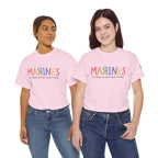 Marines Crayon Tee — “It’s okay, we can’t spell it either” Military Humor T-Shirt