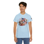Patriotic Eagle American Flag T-Shirt — USA 1776 Military Tribute Tee