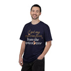 T-Shirt — “I Get My Popcorn From The Apricot Tree” Script Graphic Tee | Hymns | LDS |