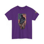 Patriotic Soldier Silhouette Tee — American Flag Military Veteran T-Shirt