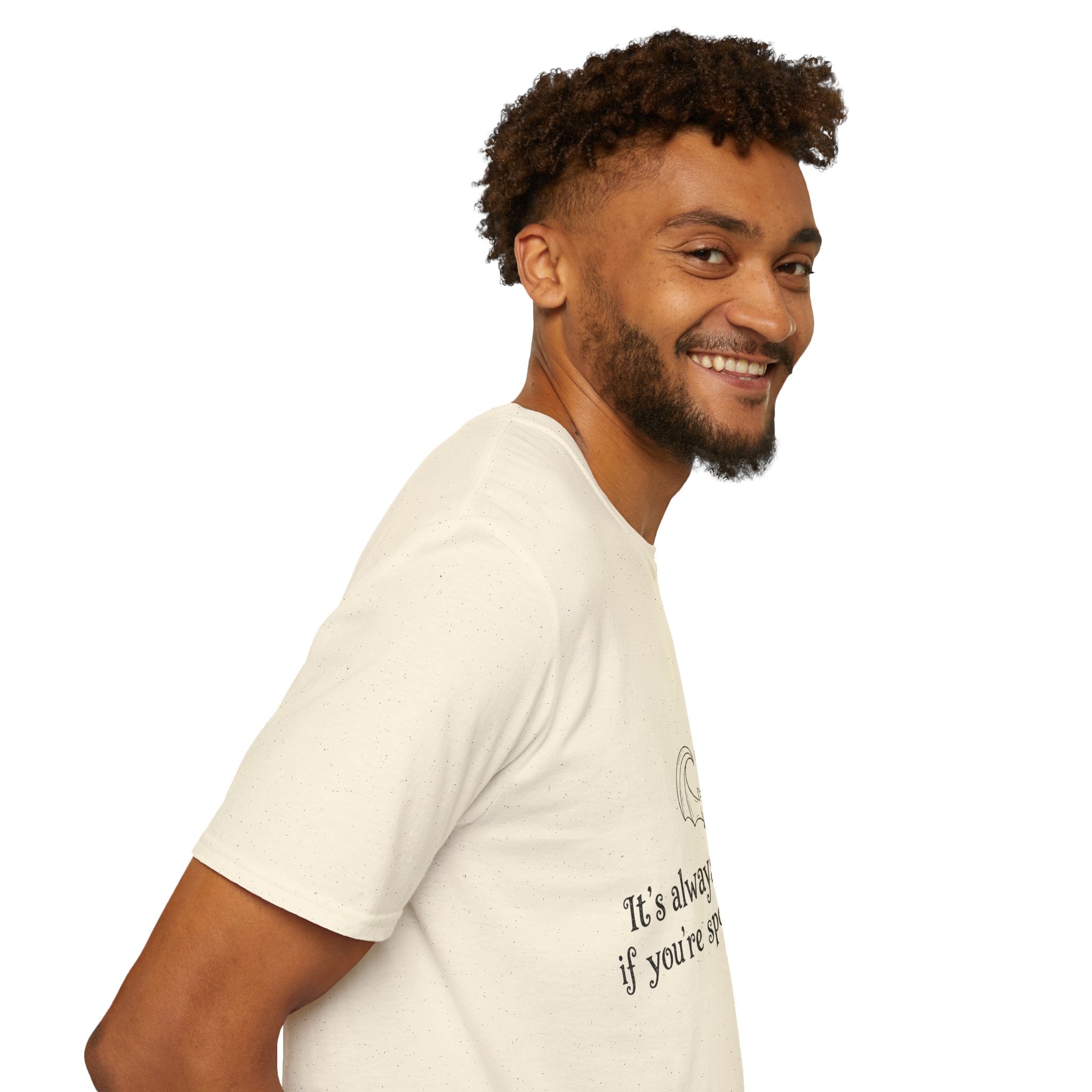 Halloween Bat Heart T-Shirt — "It's Always Halloween If You're Spooky at Heart"